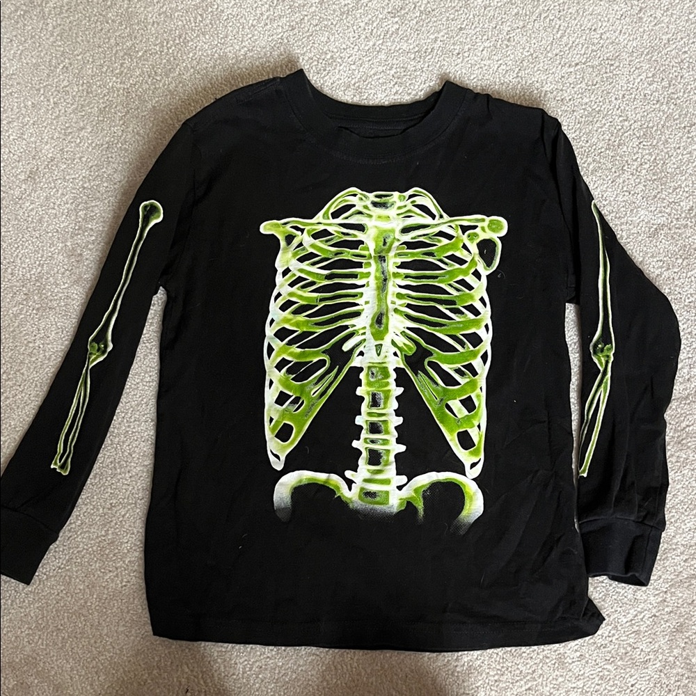 Skeleton boy long sleeve shirt